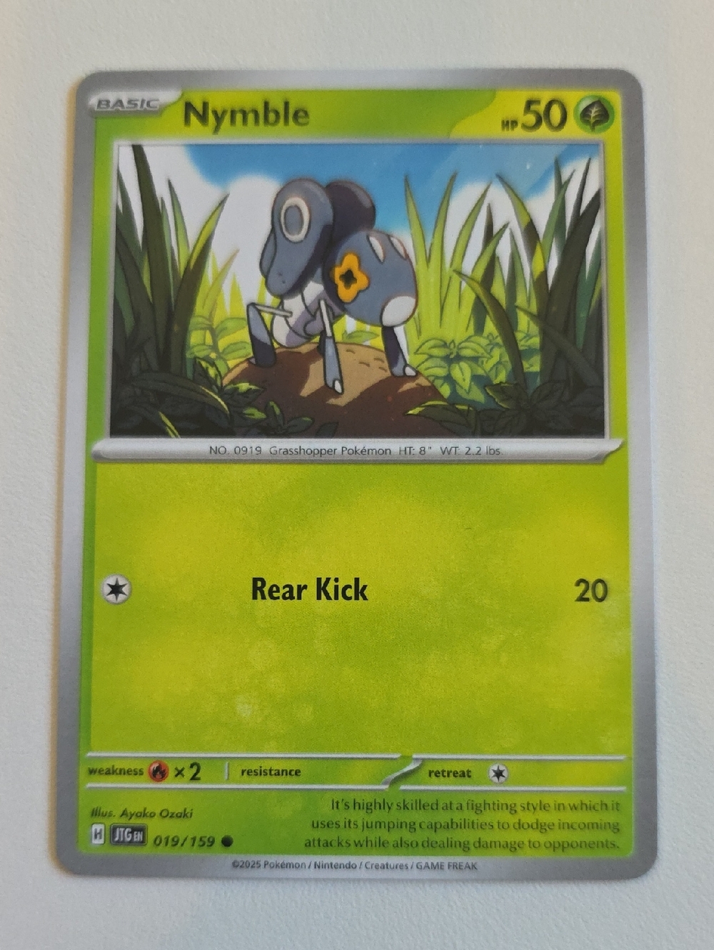 Pokemon Nymble Card